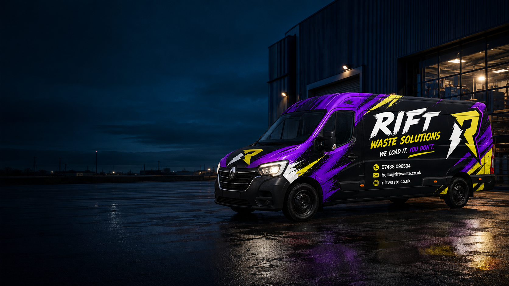 RIFT branded collection van